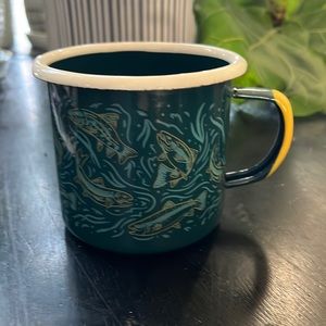 United by Blue enamel camp mug